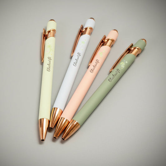 Ink & Bloom Set – Stifttasche mit Kugelschreiber