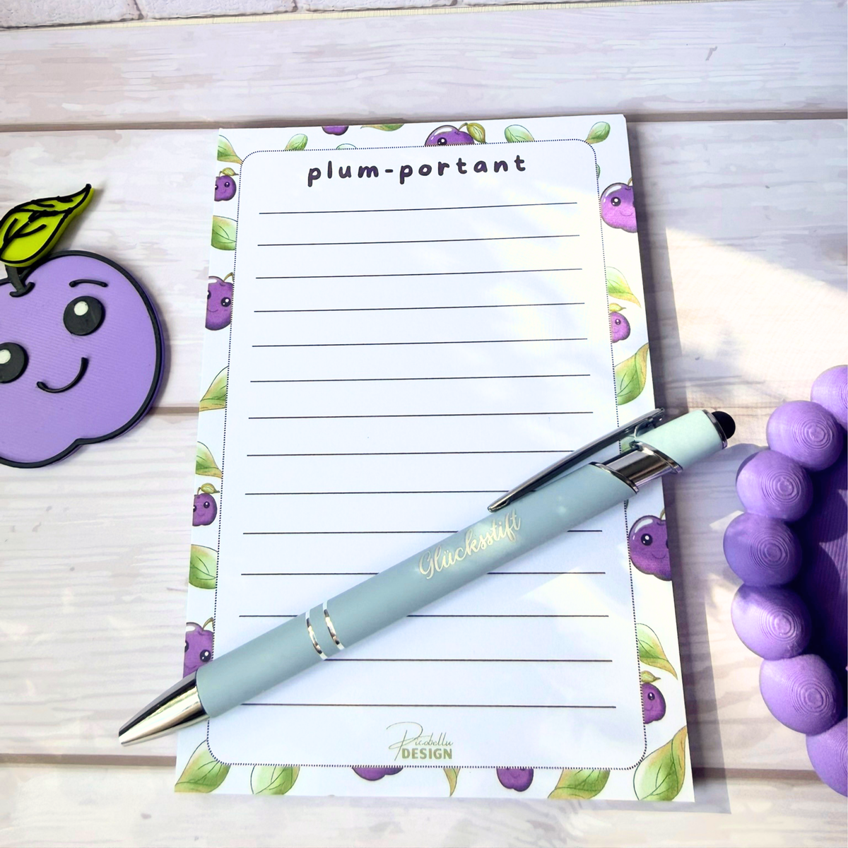 Notizblock „plum-portant“ – Plum & Paper