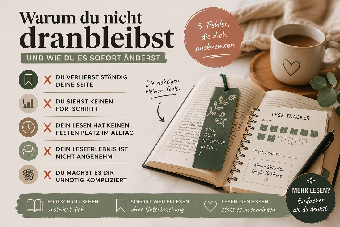 ❌ 5 Fehler, warum du nicht mehr liest (und wie du sie sofort löst)