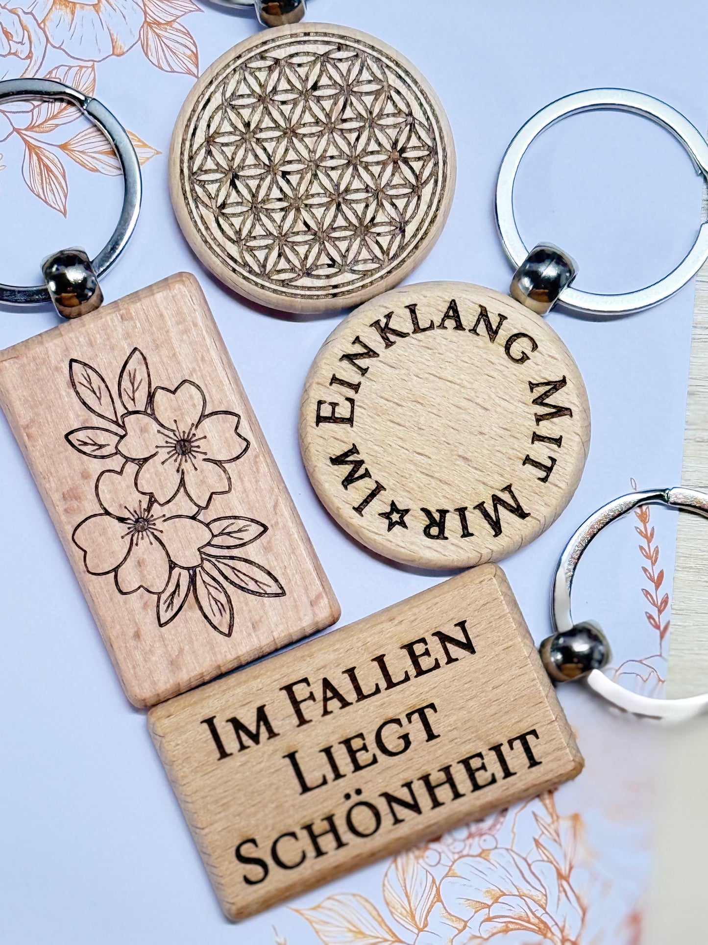 Schlüsselanhänger aus Holz 💫