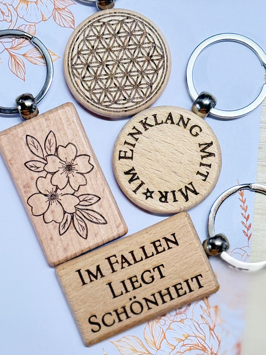 Schlüsselanhänger aus Holz 💫