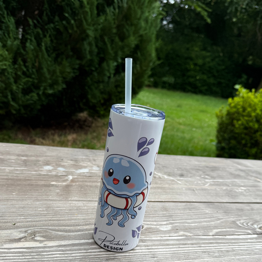 Niedlicher Tumbler mit Trinkhalm – stylischer Becher für Alltag & unterwegs