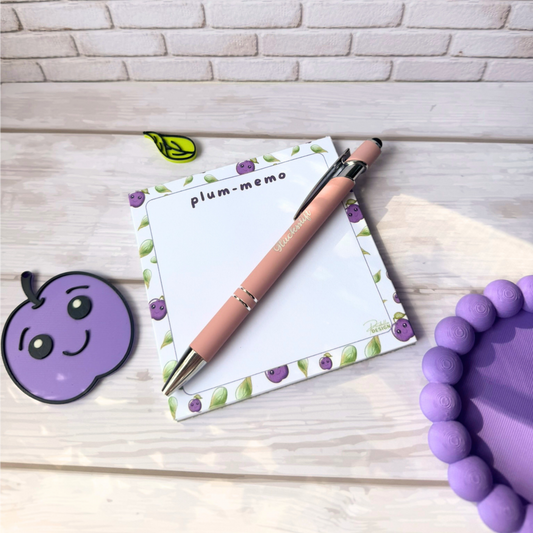 Notizblock „Plum-Memo“ – Plum & Paper