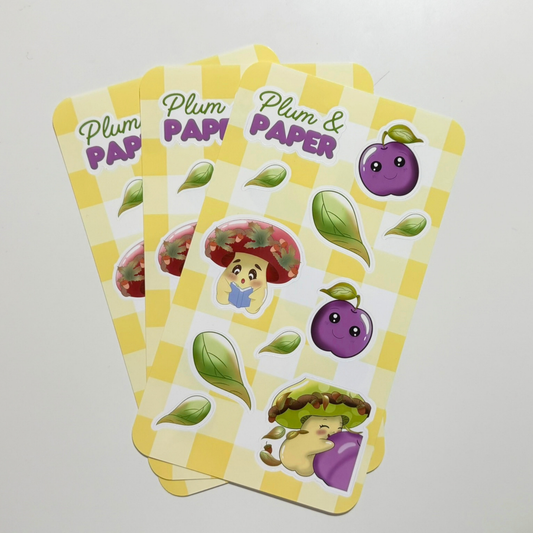 Plum & Paper Sticker Sheet