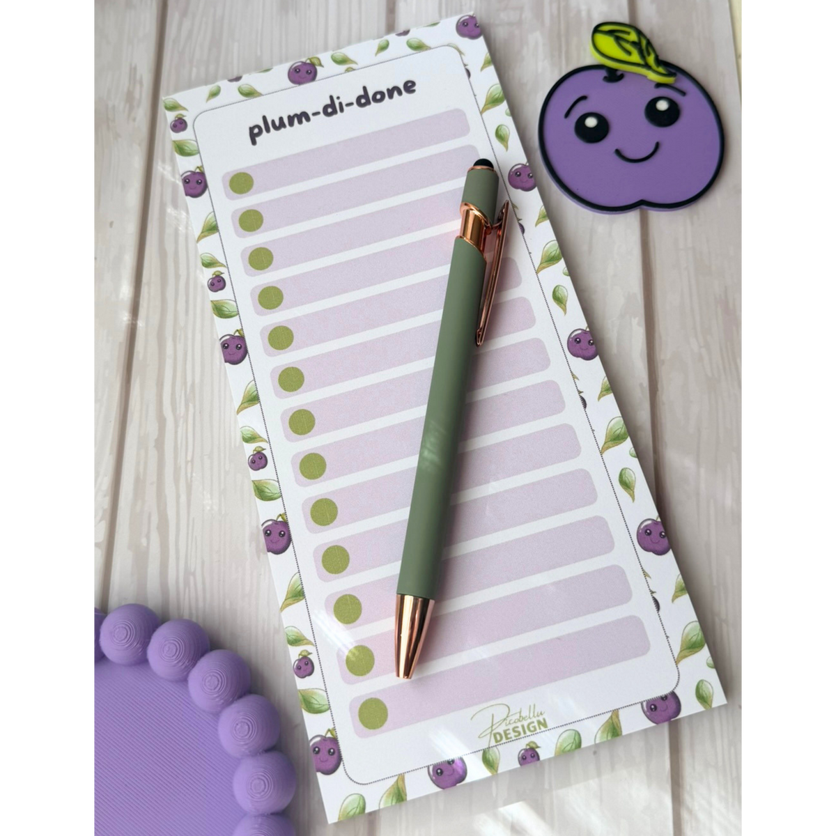 Notizblock "Plum Di Done" – Plum & Paper
